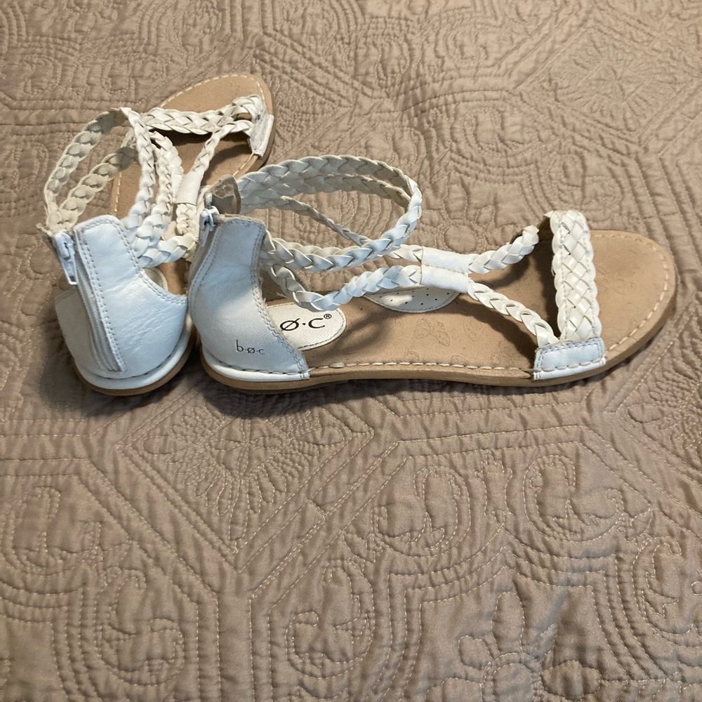 Women’s White Sandals - 9